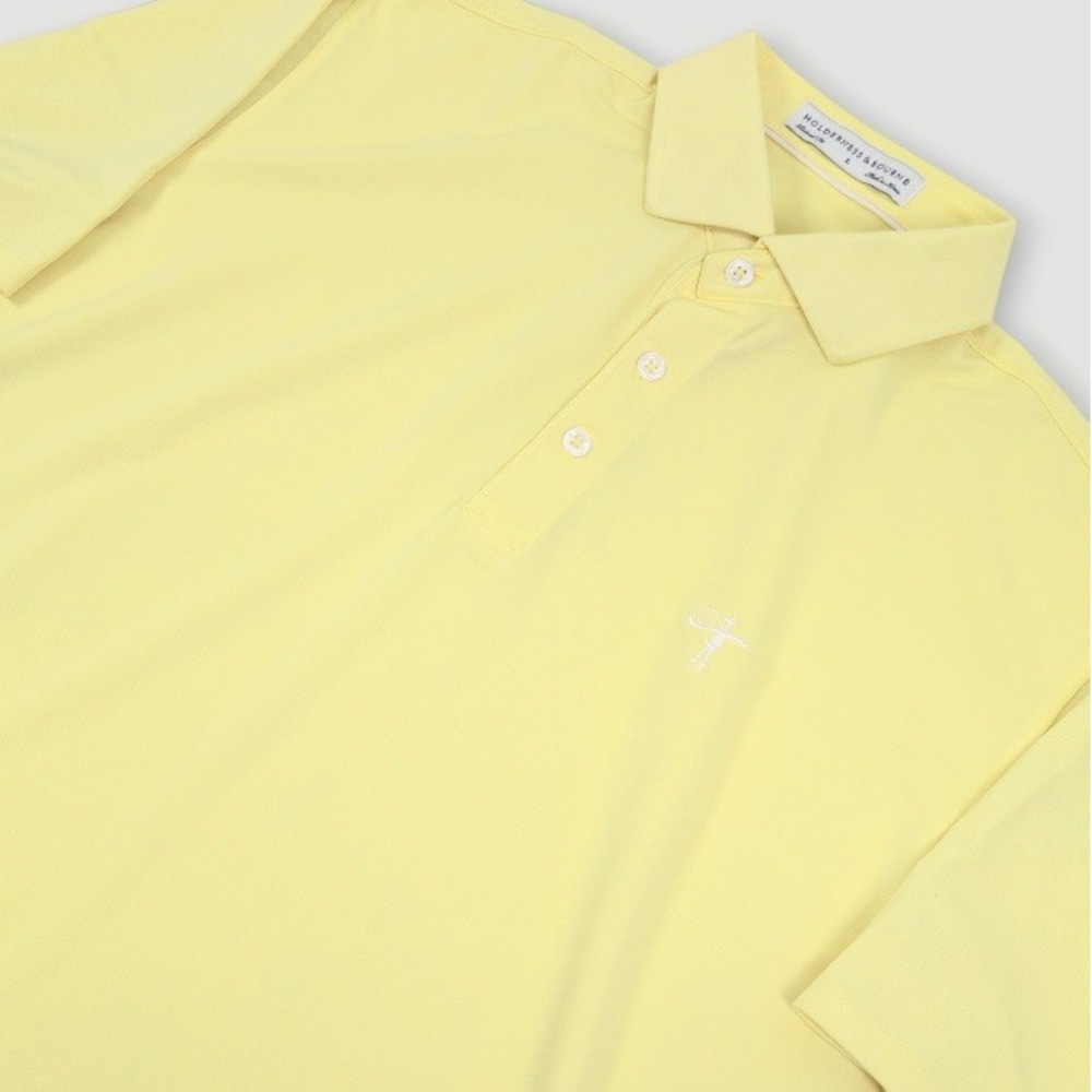 Holderness & Bourne x Vaquero Golf Club The MacDonald Polo Mens Large Yellow